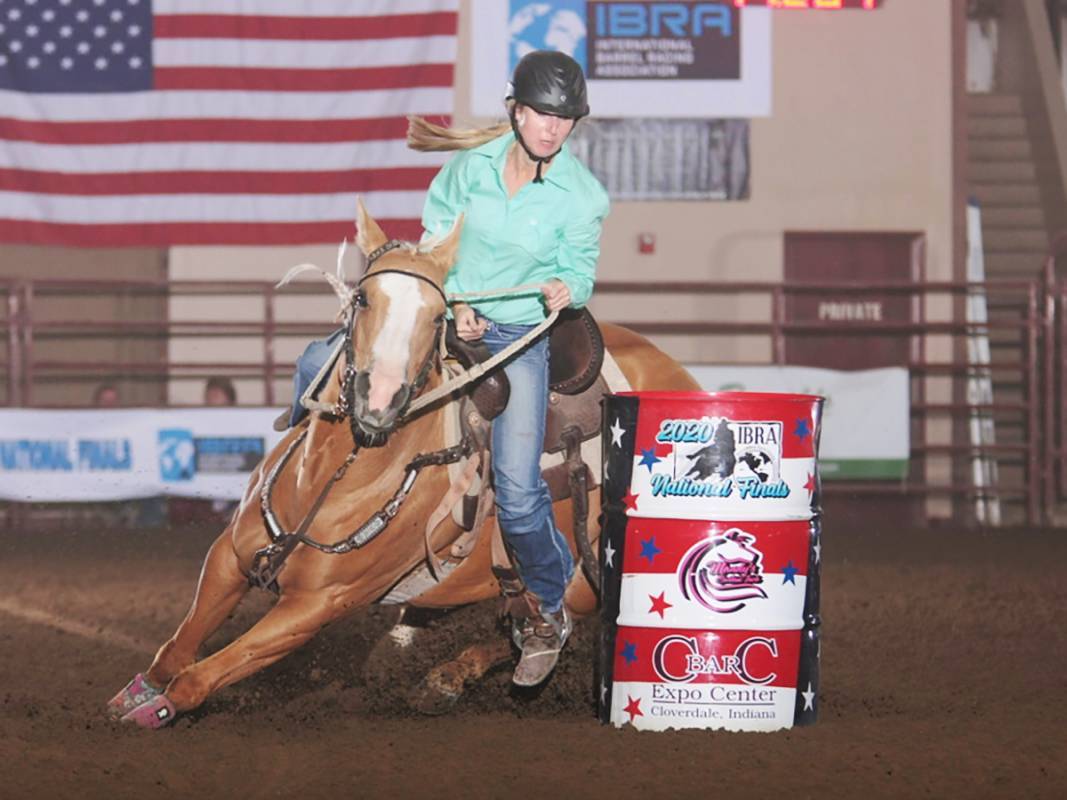 Barrel racer Mikayla Conklin